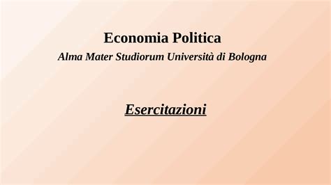 Esercitazione Economia Del Benessere Docsity