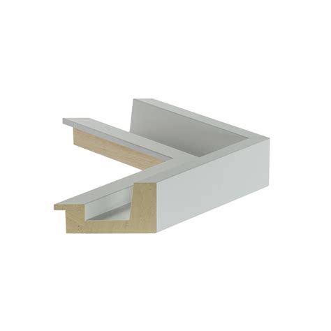 Cornice Legno Ayous Cassetta Americana Bianco Opaco Albor