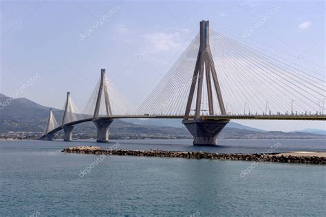 Vista Sobre El Puente Rion Antirion El Puente Con Cable M S Largo Del