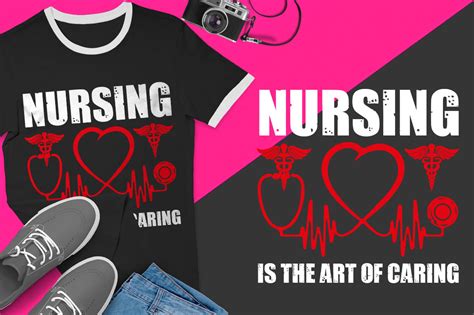 Nursing Is The Art Of Caring Graphic By Hasshoo · Creative Fabrica