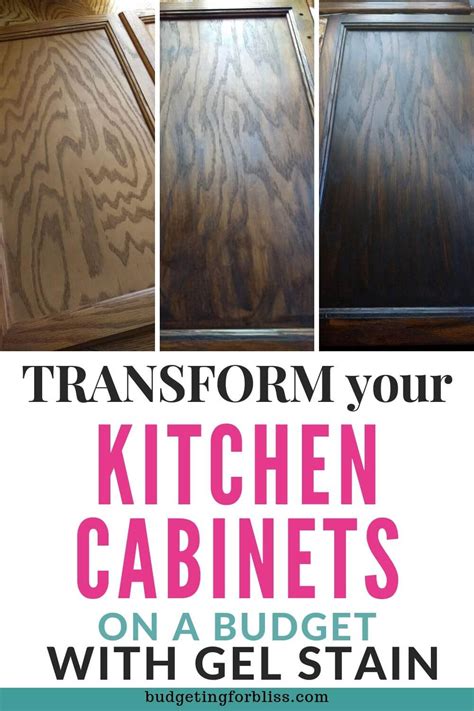 Gel Stain Kitchen Cabinets Before After Things In The Kitchen