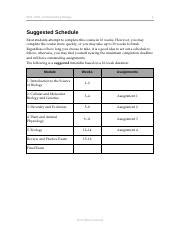 Biol Sw Suggested Schedule Docx Biol Understanding Biology