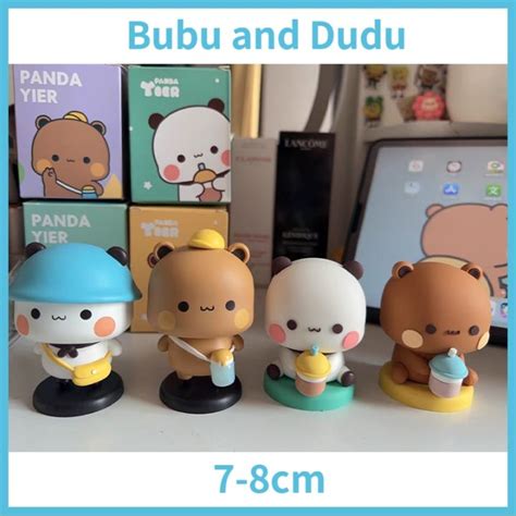 Yiers Mitao Panda Bubu Dudu Figure Kawaii Cartoon Panda Bear Dudu And