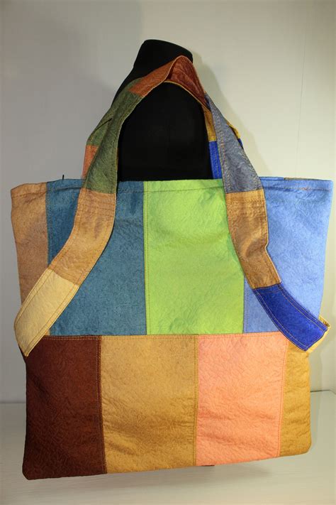 Patchwork Tasche Tasche Aus Stoff Patchwork Produkt Etsy