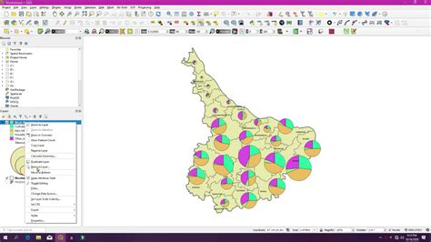 Proportional Pie Diagram Qgis Youtube