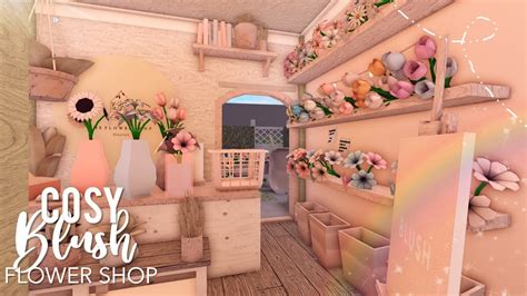 BLOXBURG No Gamepass Cosy Blush Flower Shop 27k L Tour Speedbuild