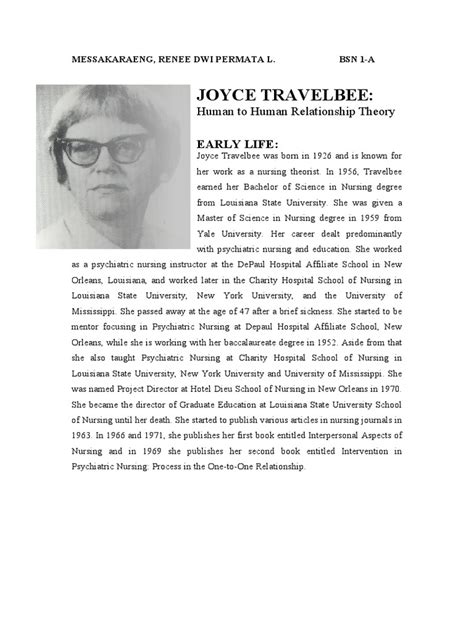 Joyce Travelbee | PDF | Sympathy | Nursing