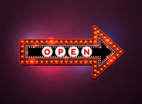 Premium Vector Arrow Light Neon Sign