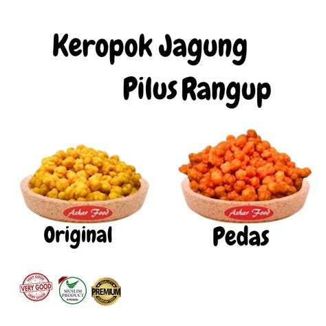 Ready Stock Keropok Jagung Pilus Spicy Original 1kg Kerepek Chips