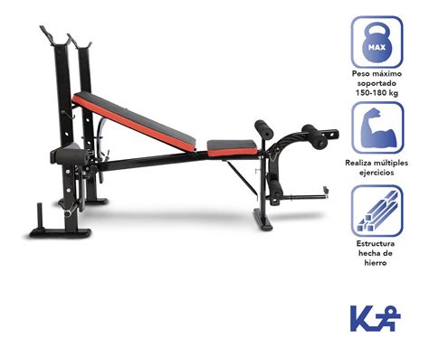 Banco Banca Multiposiciones P Ejercicio Pesas Pecho Pierna Env O Gratis