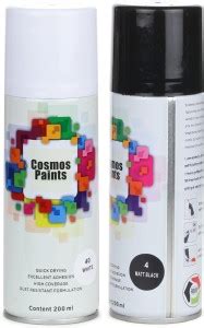 Cosmos Paints Black Spray Paint Ml Price In India Buy Cosmos