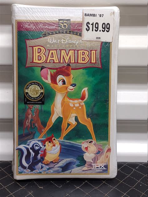 Bambi Vhs Th Anniversary Limited Edition Masterpiece Etsy