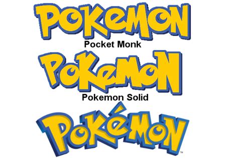 Comparing Two Fanmade Pokemon Fonts To The Official Logo Pokemon