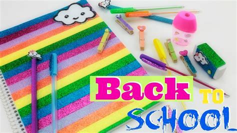 Diy Decora Tus Utiles Escolares Con Glitter Regreso A Clases