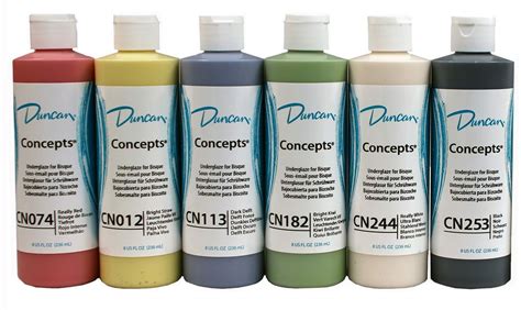 Buy Duncan Cnkit 98 Concepts Underglaze Primary Colors Paint Set 6