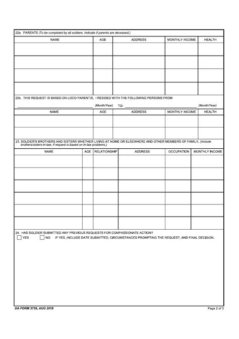 Da Form 3739 Fillable Printable Forms Free Online