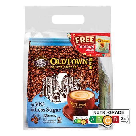 Old Town 3 In 1 Instant White Coffee Less Sugar Snack NTUC FairPrice