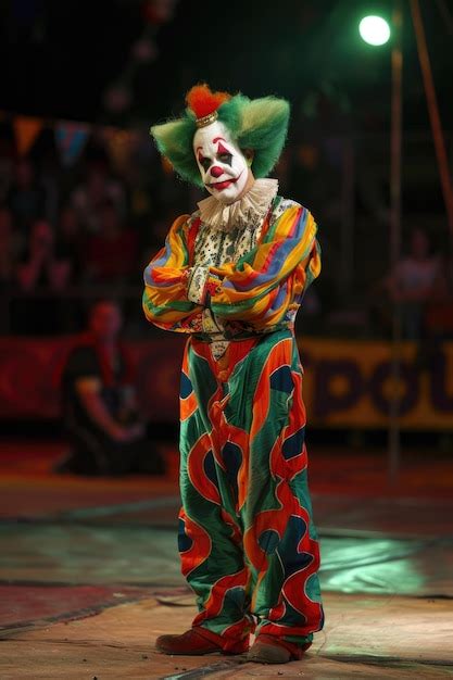 Premium Photo | Colorful Circus Clown Performing in the Spotlight