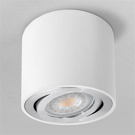 Celi 2w Aufbaustrahler Schwenkbar Rund And Weiß Spot Inkl Gu10 Led 5w 36