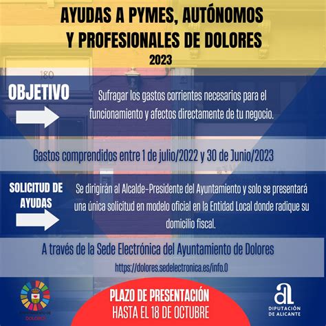 Convocatoria De Ayudas A Pymes Aut Nomos Y Profesionales De Dolores