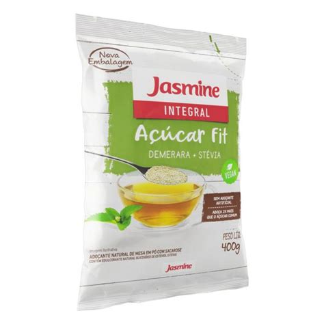 A Car Demerara Stevia Jasmine Pacote G Supermercado P O Dourado