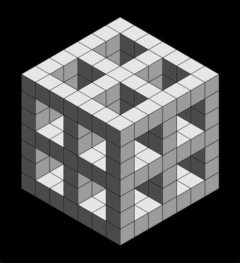 Isometric Drawing Isometric Drawing Isometric Optical Illusions Art