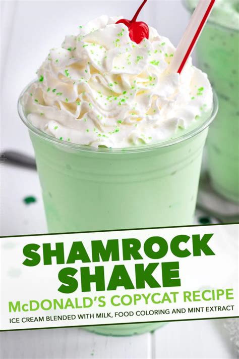 Classic Shamrock Shake Mcdonald S Copycat The Chunky Chef