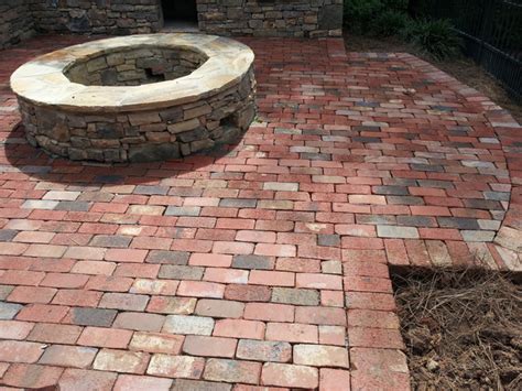 General Shale Brick Paver Patio Minimalistisch Patio Charlotte