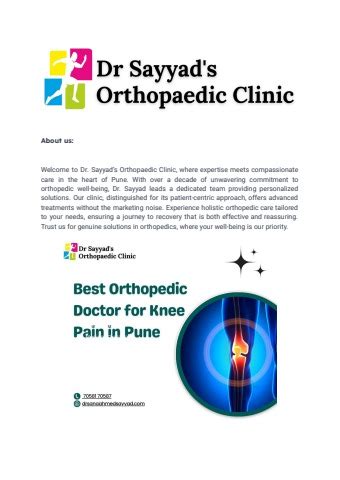 Best Orthopedic Doctor For Knee Pain In Pune Dr Sayyads Orthopaedic