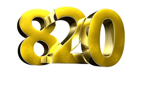 Number 820 PNG Transparent Images Free Download | Vector Files | Pngtree