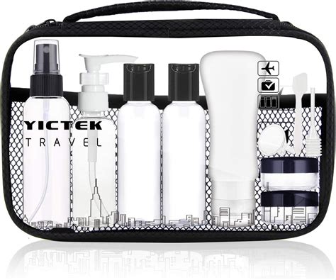 Amazon YICTEK Empty Plastic Travel Bottles Containers For