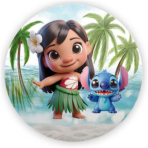 Mini Painel Lilo E Stitch Sublimado D Sublitex Pain Is Sublimados