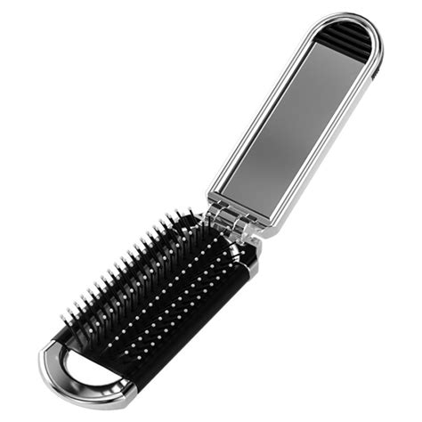 Huanledash Portable Folding Comb With Air Cushion And Massage Mirror