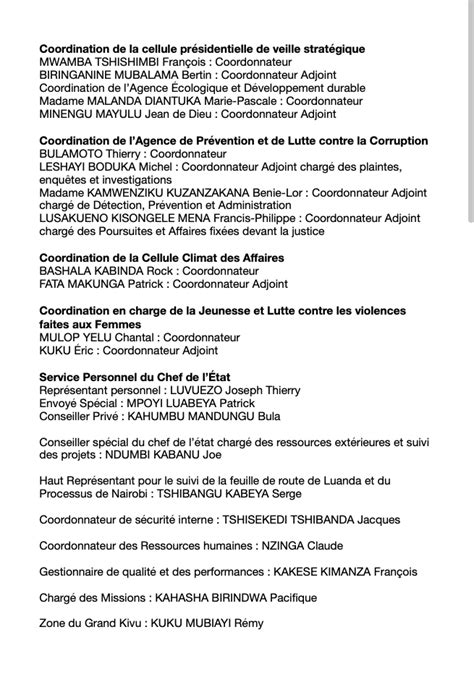 Christophe RIGAUD On Twitter RDC Nouvelles Nominations Au Sein Du