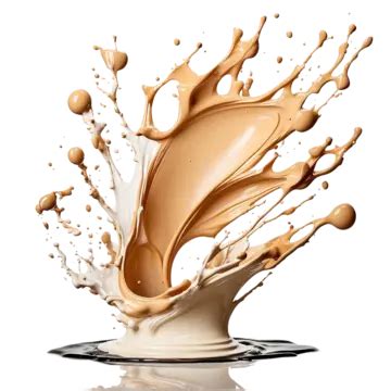 Chocolate Milk Splash Isolated On White Background 3d Rendering