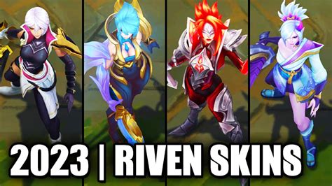 ALL RIVEN SKINS SPOTLIGHT 2023 League Of Legends YouTube