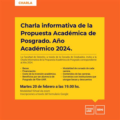 Charla Informativa De La Propuesta Acad Mica De Posgrado A O Acad Mico