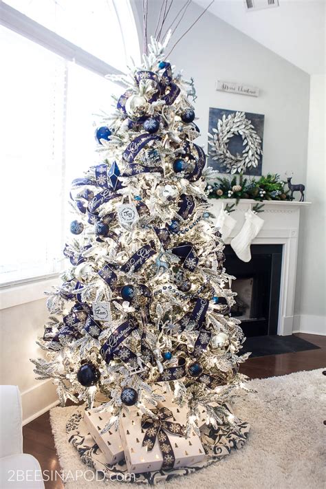 Navy Blue Ribbon For Christmas Tree Christmas Images 2021