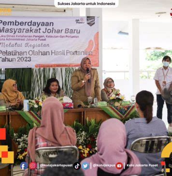 Sudin KPKP Gelar Pelatihan Pemberdayaan Masyarakat Johar Baru