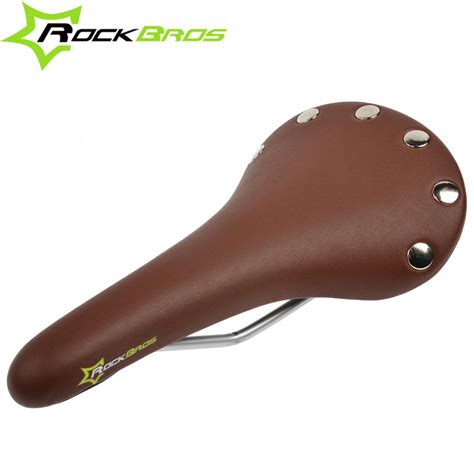 2014 New RockBros PVC Leather Mens Sports Road Bike Bicyle Saddle