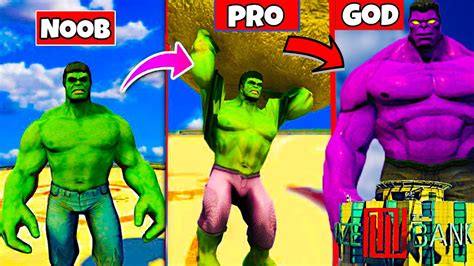 Shinchan Upgrading Noob Hulk Into God Pro Hulk In Gta V Noob Hulk Vs