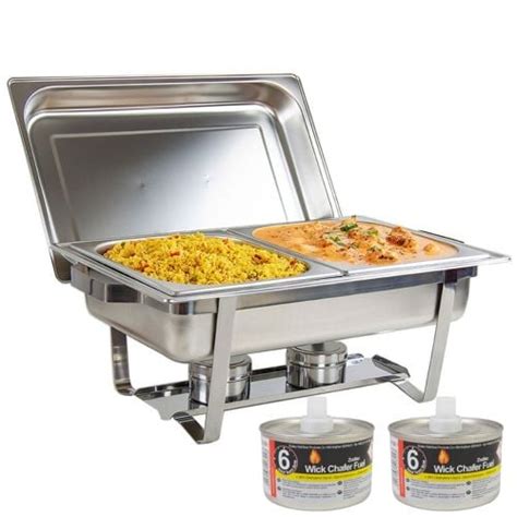 Chafing Dish GN 1 1 9 Litre With 2x Gastronorm GN 1 2 65mm Pans