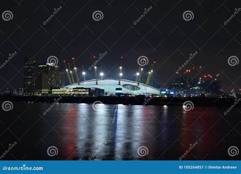 London Uk 02122017 Night Scene Of The O2 Arena In London Editorial