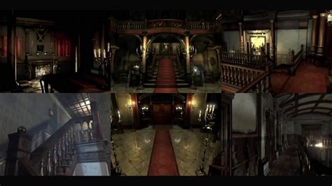 Resident Evil Remake Spencer Mansion 3d Camera Tour Original