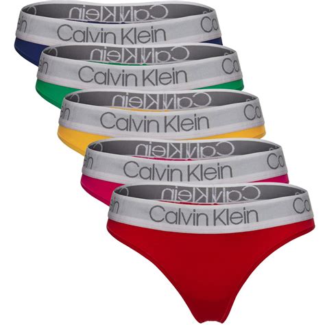 5 Pack Calvin Klein Body Cotton Pride Thongs String Trosor Underkläder