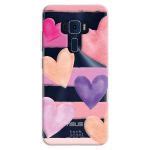 Techcool Capa Para Asus Zenfone 3 5 2 ZE520KL Watercolor Hearts Verse