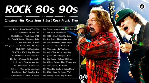Top Best Rock Playlist Top 20 Rock Songs 80s And 90s