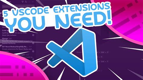 The 5 Best VSCode Extensions YouTube