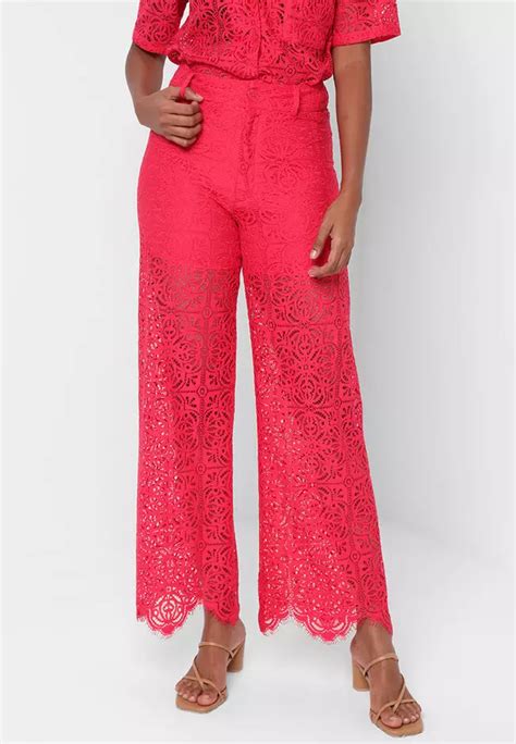 Buy Desigual Sheer Lace Trousers Online Zalora Malaysia