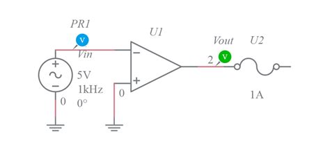 Inverting Comparator Multisim Live